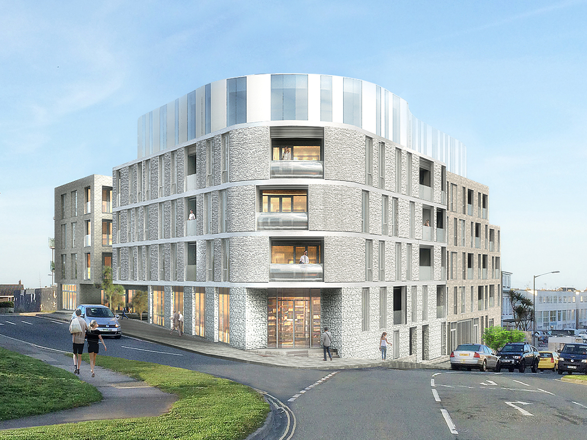 Stephens and Stephens Developers One Pentire Newquay Cornwall Exterior CGI feature